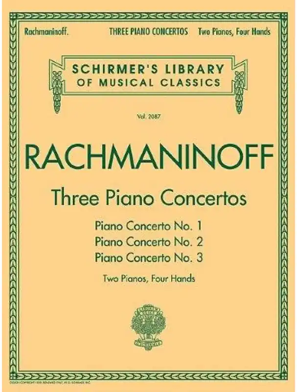 Objednat Nyní Sergej Rachmaninov Three Piano Concertos - Nos. 1, 2 And 3 (noty na čtyřruční klavír)