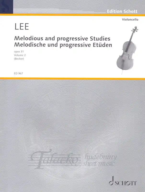 Melodious and progressive Studies opus 31 for Violoncello, Volume 2 Víkendová Akce