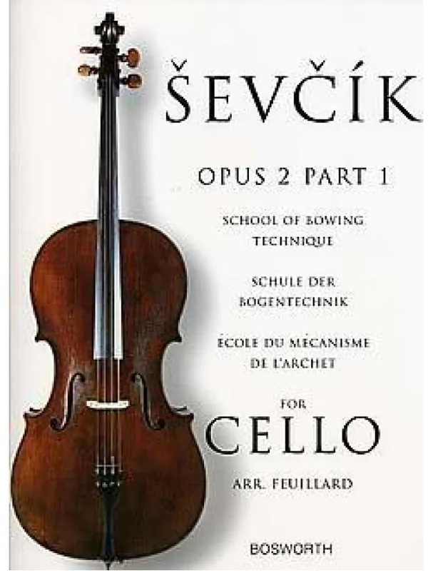 Speciální Cena Ševčík Cello Studies School Of Bowing Technique Part 1 (noty na violoncello)