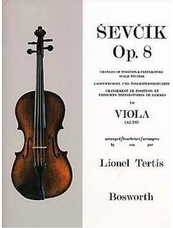 Ševčík Viola Studies Changes Of Position And Preparatory Scale Studies (noty na violu) Nízká Cena