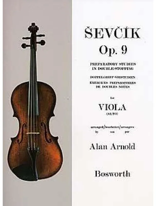 Ševčík Viola Studies Preparatory Studies In Double-Stopping Op.9 (noty na violu) Rychlé Dodání