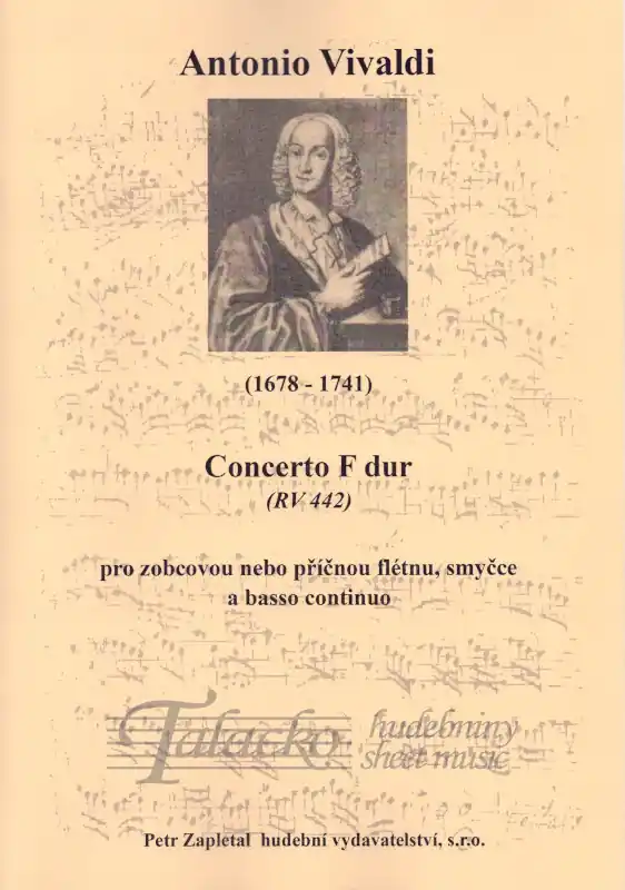 Concerto F dur (RV 442) pro zobcovou nebo příčnou flétnu, smyčce a basso continuo Nejlepší Cena