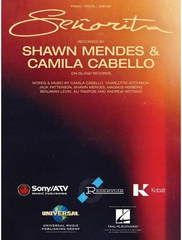Shawn Mendes Senorita (noty na klavír, zpěv, akordy) Dokud Zásoby Vydrží