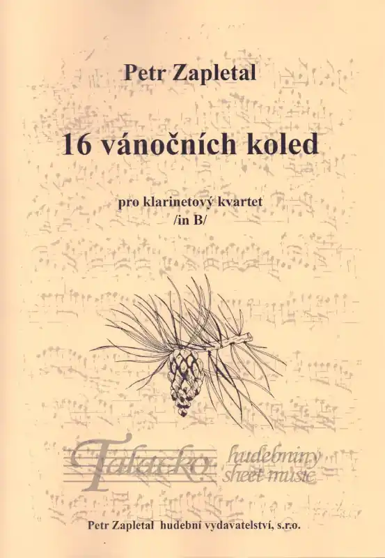 16 vánočních koled pro klarinetový kvartet /in B/ Kup Teď