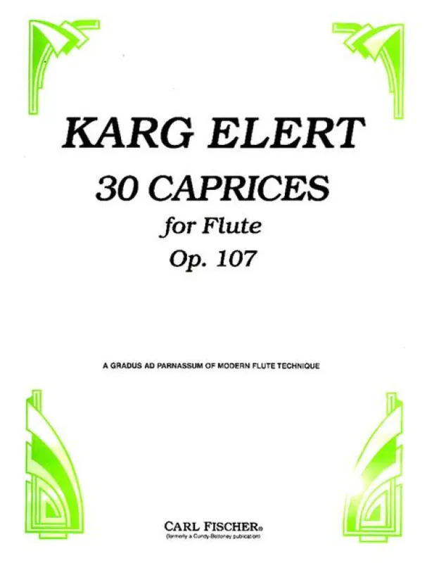 Sigfrid Karg-Elert 30 Caprices Op.107 (noty na příčnou flétnu) Sezónní Sleva