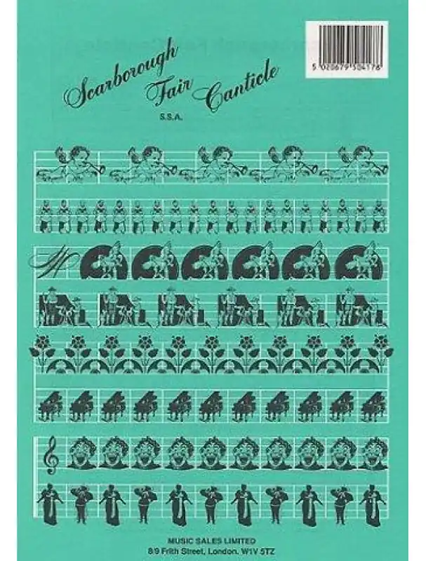 Autentický Simon & Garfunkel Scarborough Fair/Canticle (SSA) (noty na sborový zpěv)