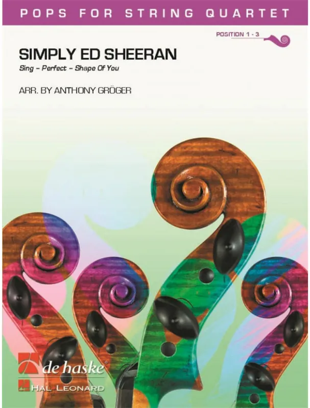 Víkendová Akce Simply Ed Sheeran (noty pro smyčcový kvartet)