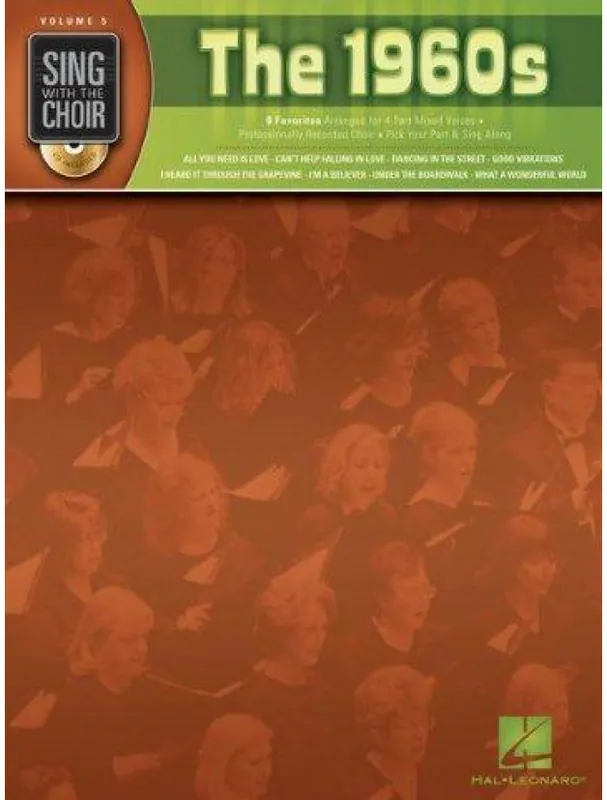 Sing With The Choir 5 The 1960s (noty na zpěv, SATB) (+audio) Originální