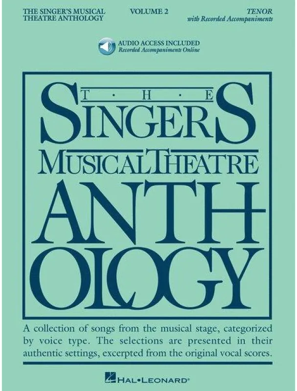 Rychlé Dodání Singer‘s Musical Theatre Anthology 2 (noty na klavír, zpěv tenor) (+audio)