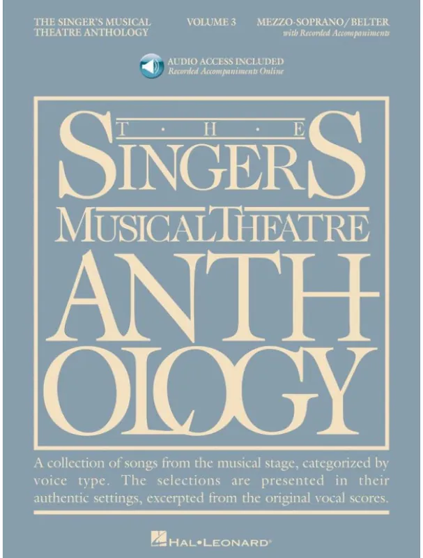 Sezónní Sleva Singer‘s Musical Theatre Anthology 3 (noty na klavír, zpěv mezzosoprán) (+audio)