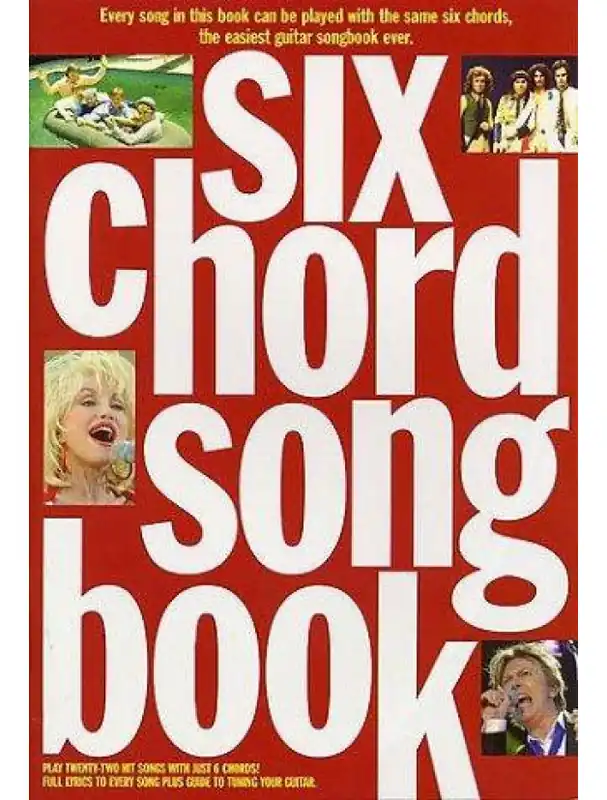 Six Chord Songbook 1960-80 (akordy, texty, kytara) Akční Nabídka