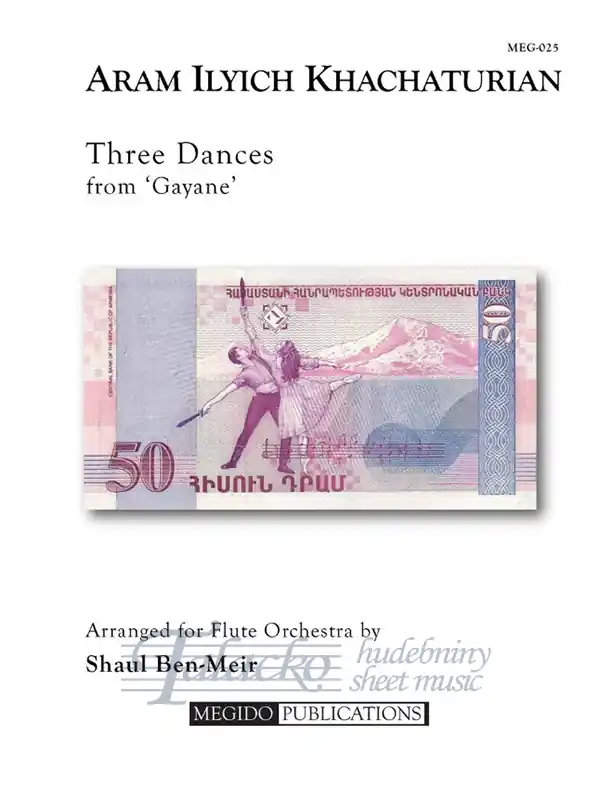 Zlevněný Three Dances from Gayane, arr. Ben-Meir (Flute Orchesta)