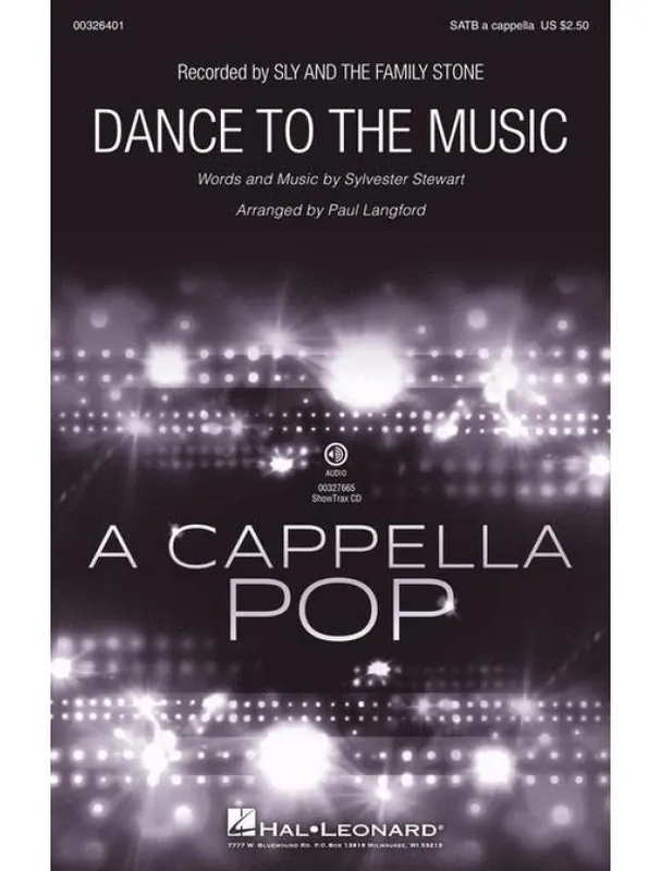 Akční Nabídka Sly and the Family Stone Dance to the Music (noty na sborový zpěv, SATB a cappella) - SADA 5 ks
