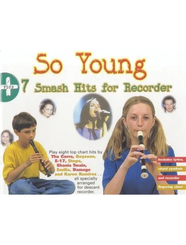 So Young + 7 Smash Hits For Recorder (noty na zobcovou flétnu) Značkový