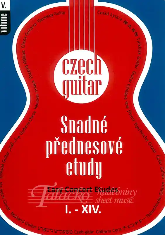 Cenově Výhodný Czech Guitar Volume V Snadné přednesové etudy I.-XIV.
