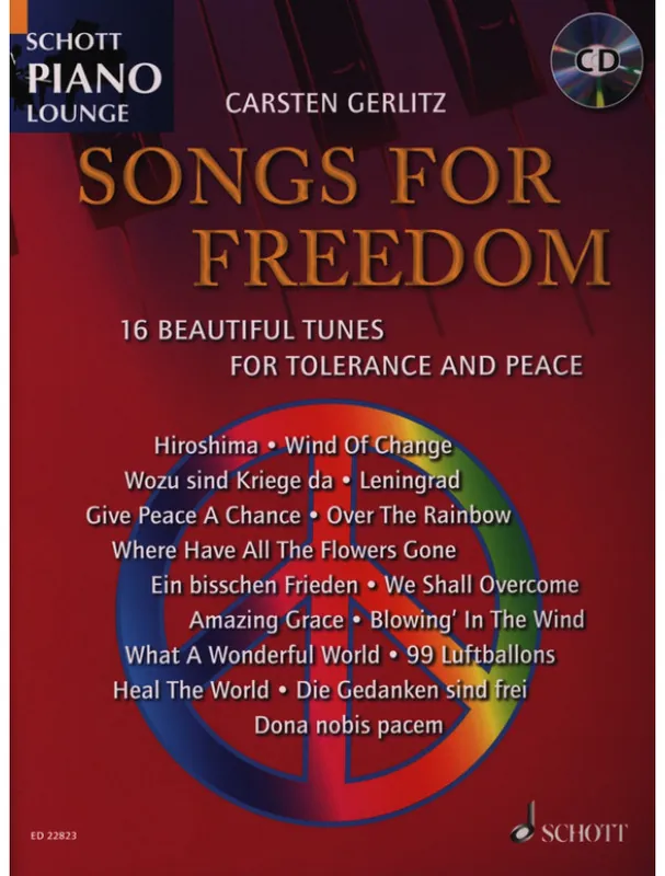 Nakupujte Hned Songs For Freedom (noty na klavír)(+audio)