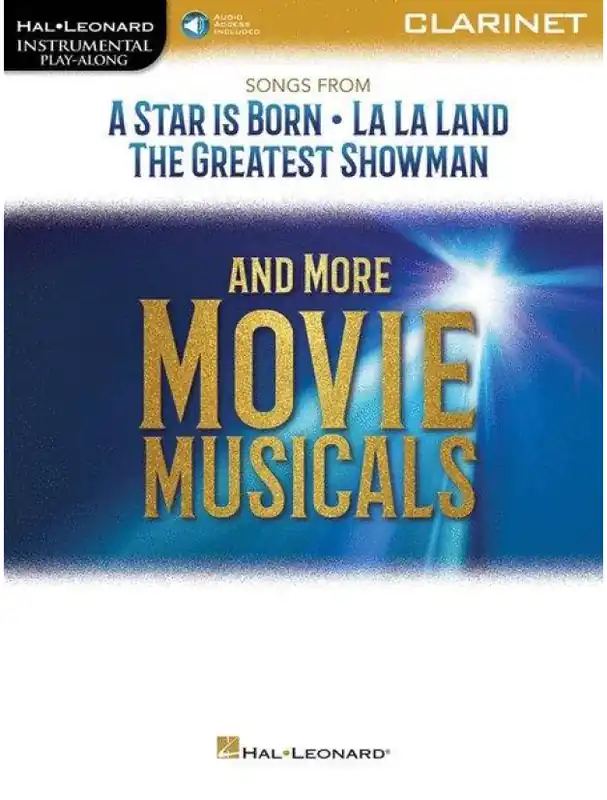 Tovární Cena Songs from A Star Is Born + More Movie Musicals (noty na klarinet) (+audio)
