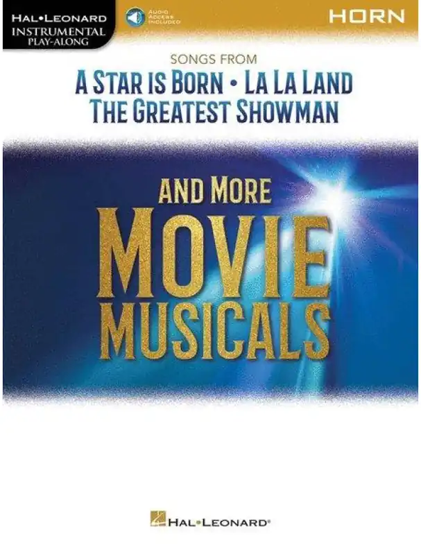 Autentický Songs from A Star Is Born + More Movie Musicals (noty na lesní roh) (+audio)
