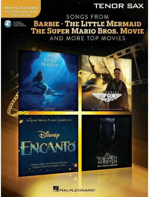 Songs from Barbie, The Little Mermaid, The Super Mario Bros. Movie & More Top Movies (noty na tenorsaxofon) Ihned K Objednání