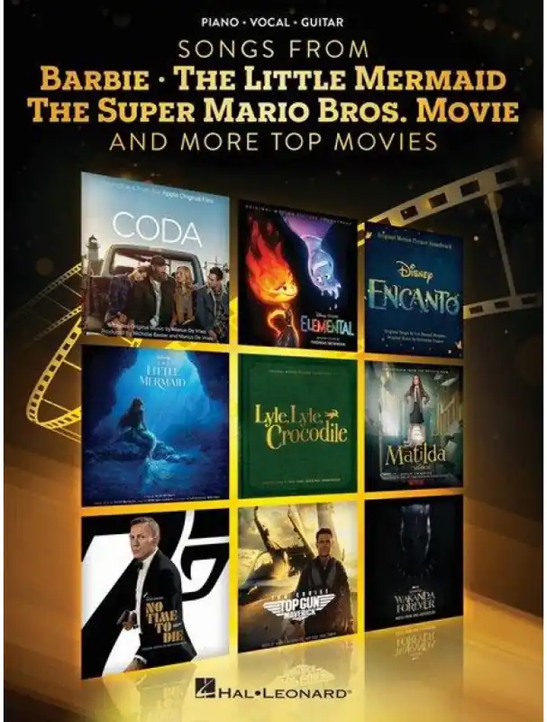 Songs from Barbie, The Little Mermaid, The Super Mario Bros. Movie, and More Top Movies (noty na klavír, zpěv, akordy) Odeslání Ihned