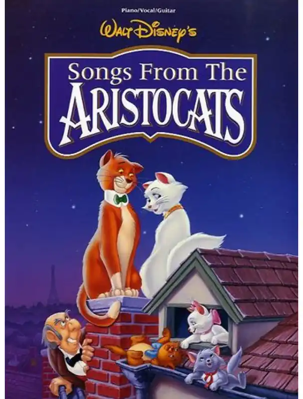 Novinka Songs From The Aristocats (Aristokočky) (noty, klavír, zpěv, kytara, akordy)