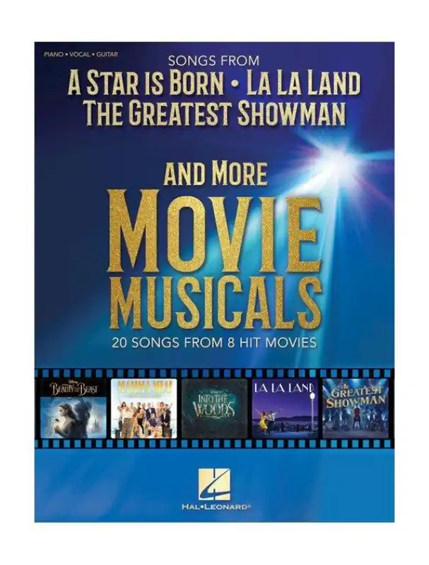 Expresní Doručení Songs From A Star Is Born, La La Land, The Greatest Showman And More Movie Musicals (noty na klavír, zpěv, akordy na kytaru)