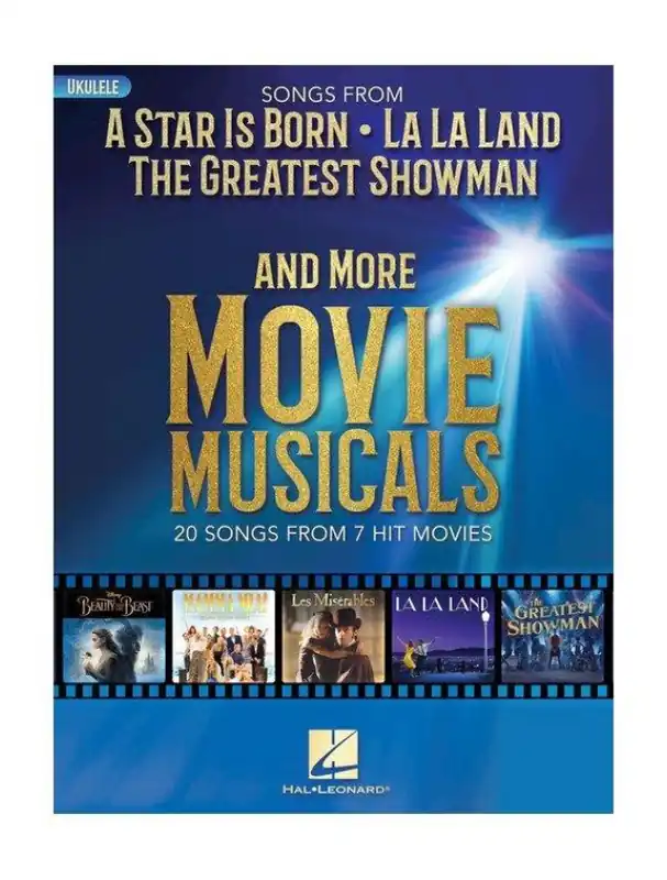 Songs From A Star Is Born, La La Land, The Greatest Showman And More Movie Musicals (noty, melodická linka, akordy na ukulele) Akce