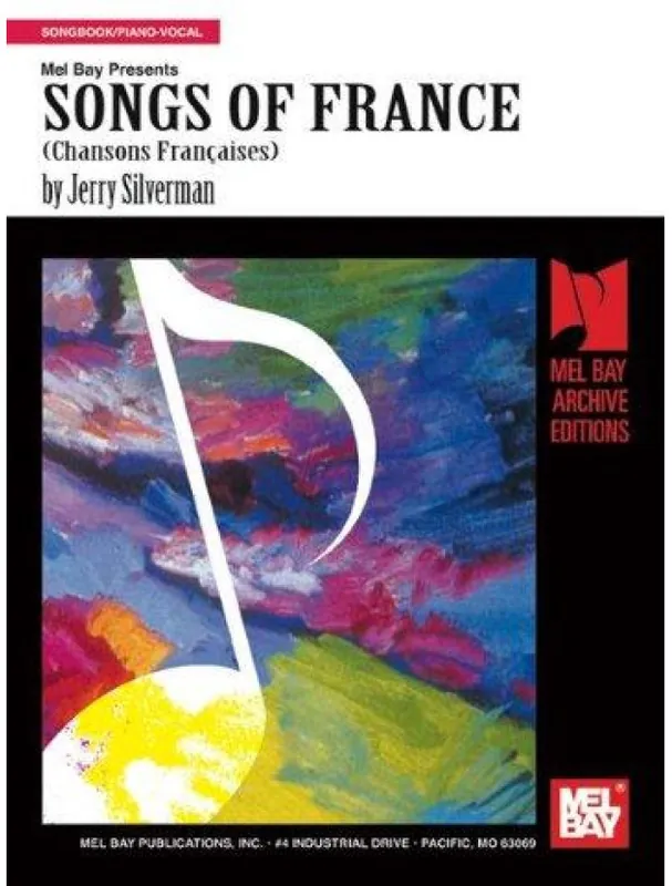 Nakupujte Hned Songs of France (noty na klavír, zpěv, akordy na kytaru)