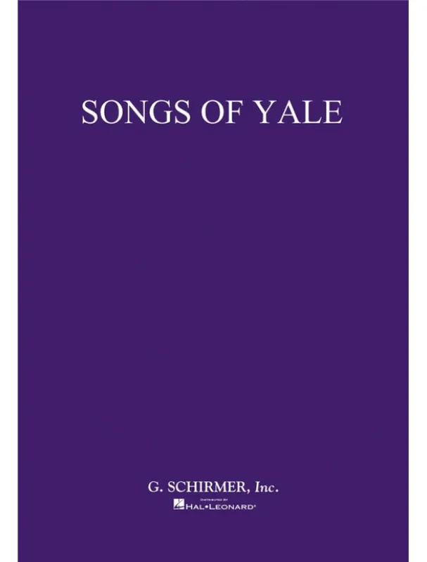 Autentický Songs of Yale (noty na zpěv, klavír)