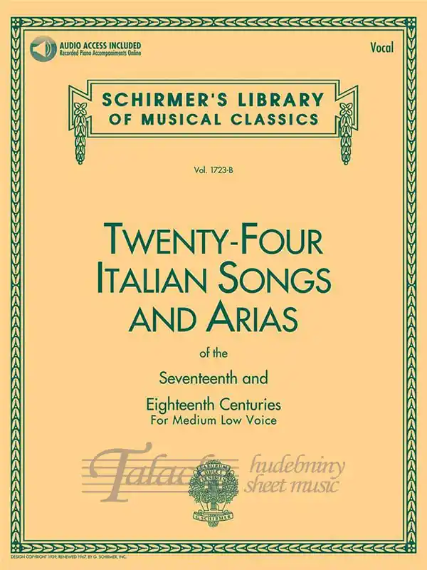 24 Italian Songs & Arias - Medium Low Voice Kup Teď