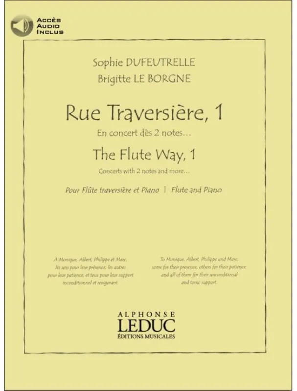 Výhodná Nabídka Sophie Dufeutrelle The Flute Way 1 (noty na příčnou flétnu, klavír)(+audio)