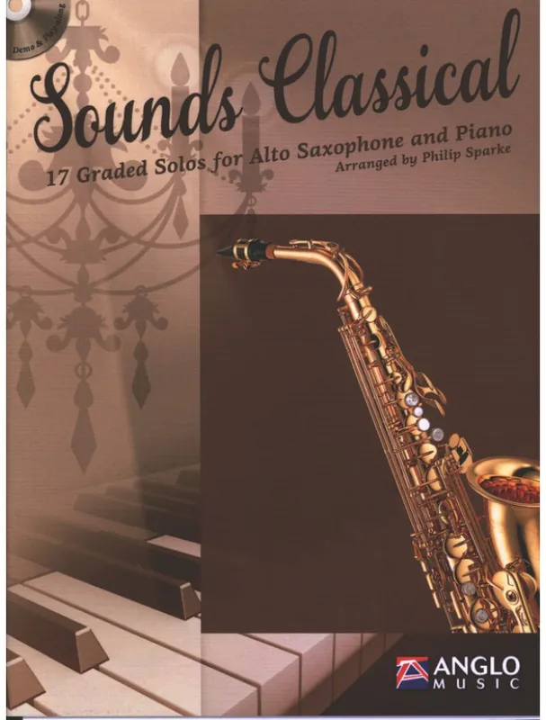 Sounds Classical - 17 Graded Solos (noty na altsaxofon, klavír) (+audio) Rychlé Dodání