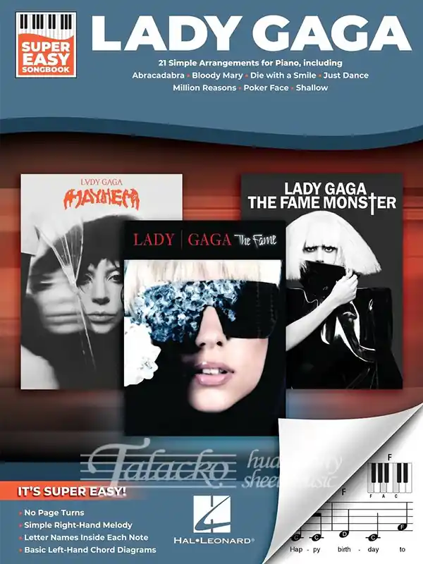 Lady Gaga - Super Easy Songbook Super Cena