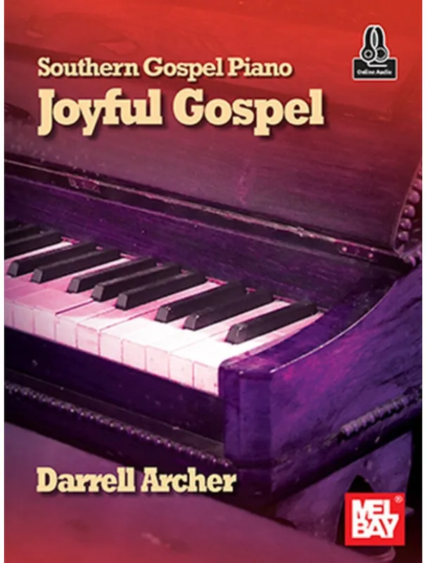 Autentický Southern Gospel Piano Joyful Gospel (noty na klavír)(+audio)