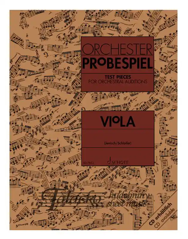 Sleva Test Pieces for Orchestral Auditions (Viola) B-STOCK