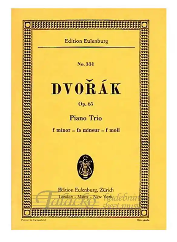 Piano Trio F minor op. 65 B 130 Značkový