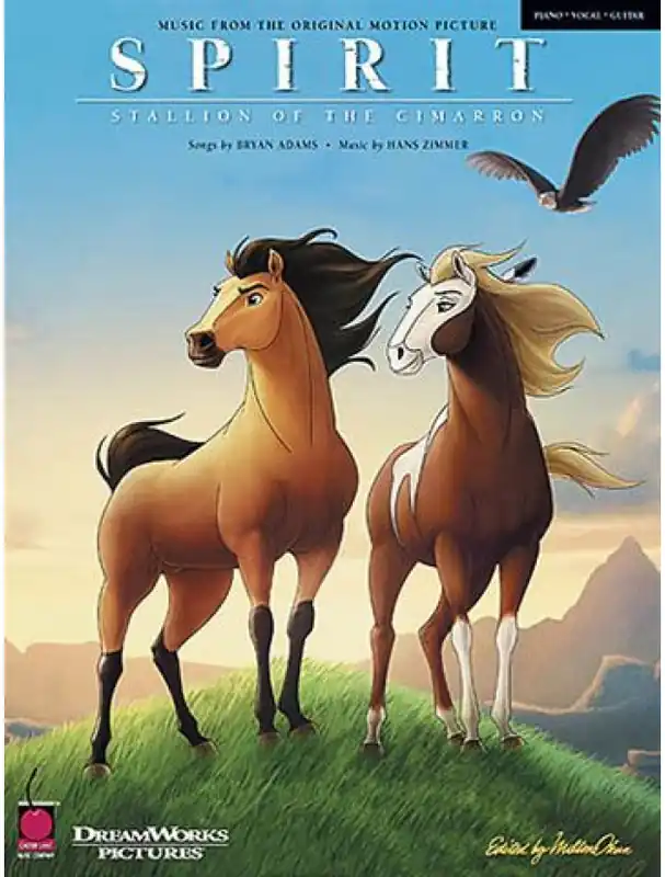 Spirit Stallion Of The Cimarron (Divoký hřebec) (noty, klavír, zpěv, kytara, akordy) Sezónní Sleva