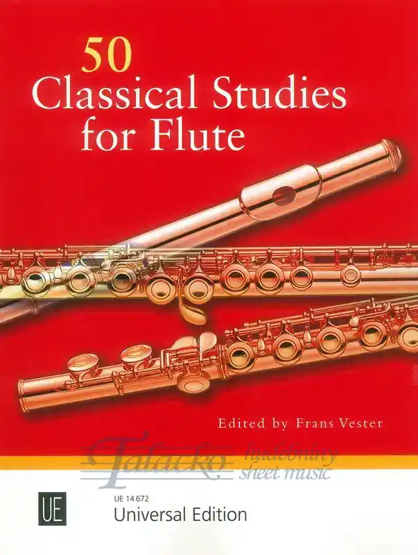 50 Classical Studies for Flute Autentický