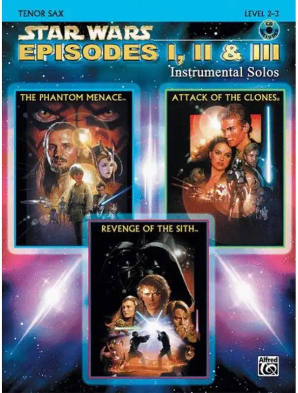 Tovární Cena Star Wars Episodes I, II & III (noty na tenorsaxofon)(+audio)