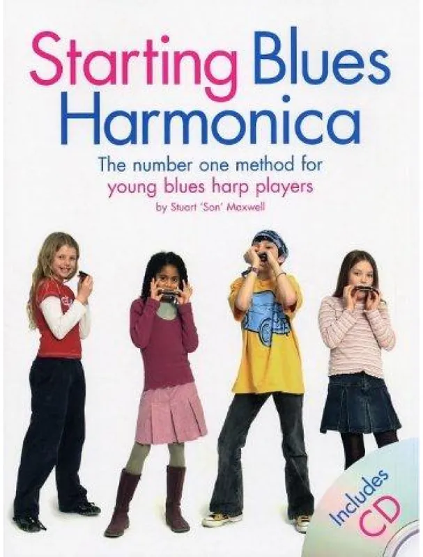 Nejprodávanější Starting Blues Harmonica (noty na harmoniku) (+audio)