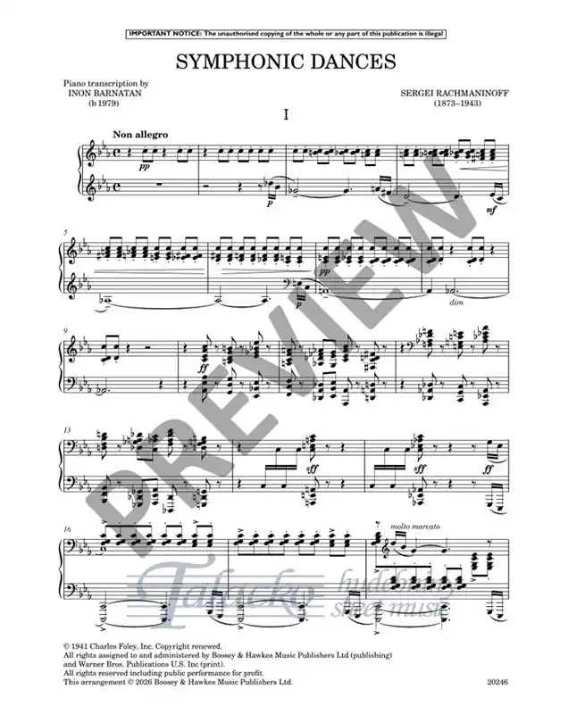 Symphonic Dances, op. 45 Speciální Cena