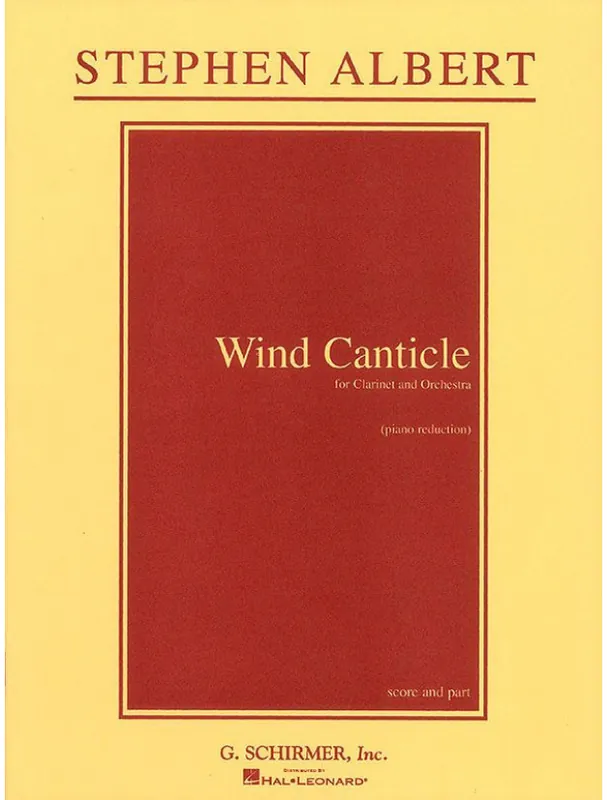 Stephen Albert Wind Canticle (noty na klarinet, klavír) Ověřený