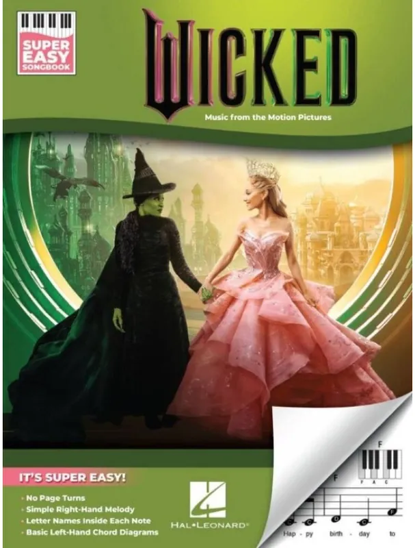 Stephen Schwartz Wicked / Čarodějka (noty na super snadný klavír) Ihned K Objednání