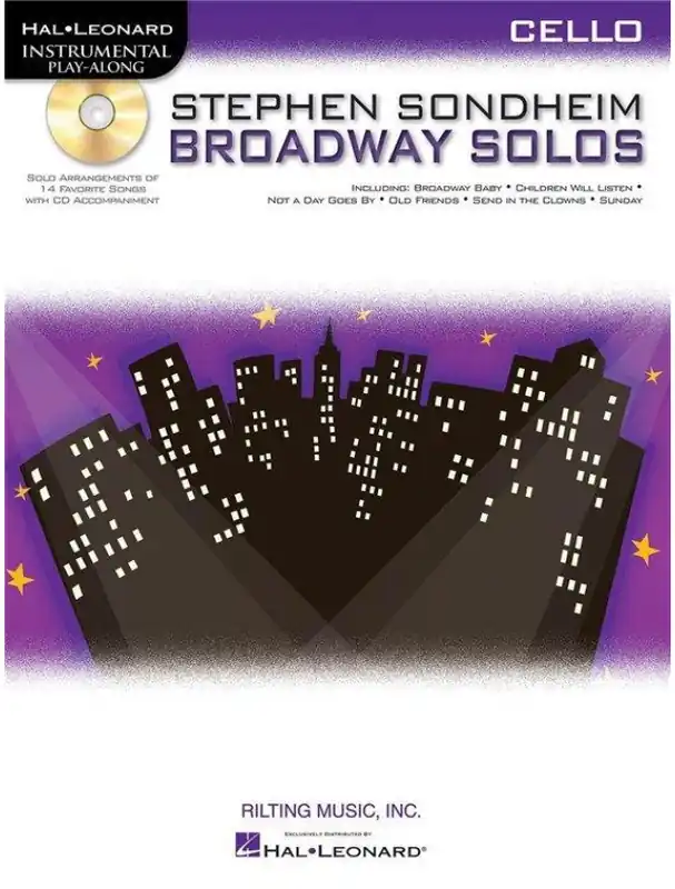 Stephen Sondheim - Broadway Solos (noty na violoncello) (+audio) Nejprodávanější