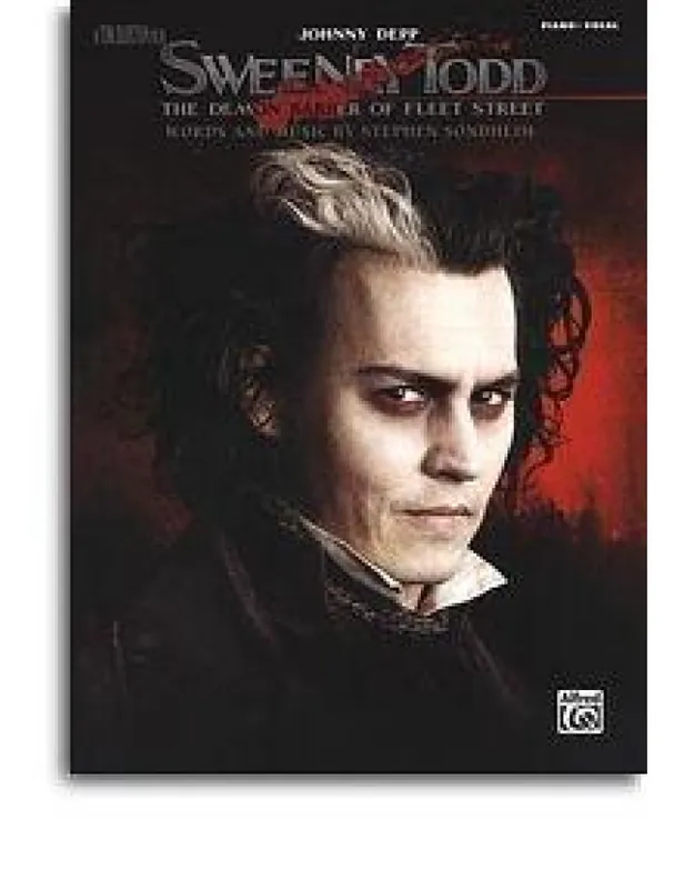 Časově Omezené Stephen Sondheim Sweeney Todd (The Movie) (noty, akordy, texty, klavír, kytara, zpěv)