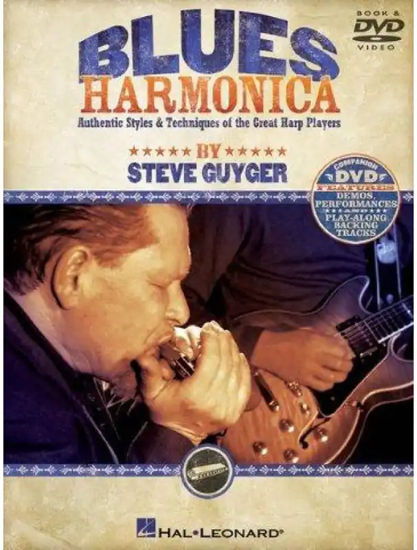 Steve Guyger Blues Harmonica (noty, harmonika) (+DVD) Rychlé Dodání