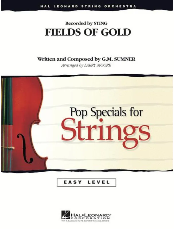 Sting Fields Of Gold (noty pro smyčcový orchestr, party, partitura) Přímo Od Výrobce