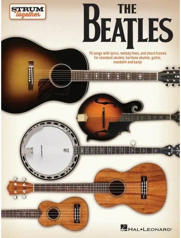 Strum Together Beatles (noty, melodická linka, akordy na ukulele, kytaru, mandolinu, banjo) Top Prodej