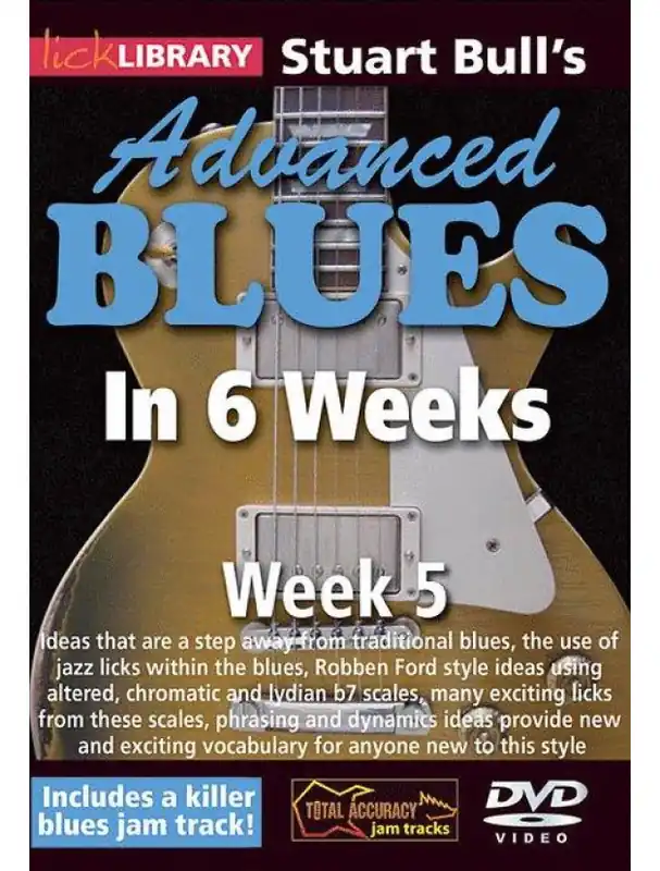Super Cena Stuart Bull‘s Advanced Blues In 6 Weeks - 5 (video škola hry na kytaru)