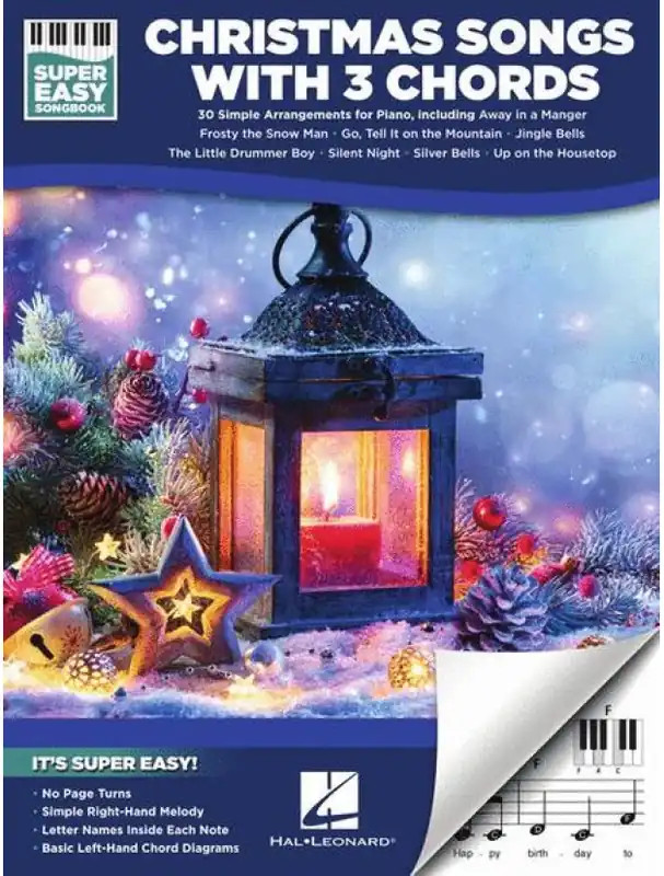 Levný Super Easy Songbook Christmas Songs with 3 Chords (noty na super snadný klavír)